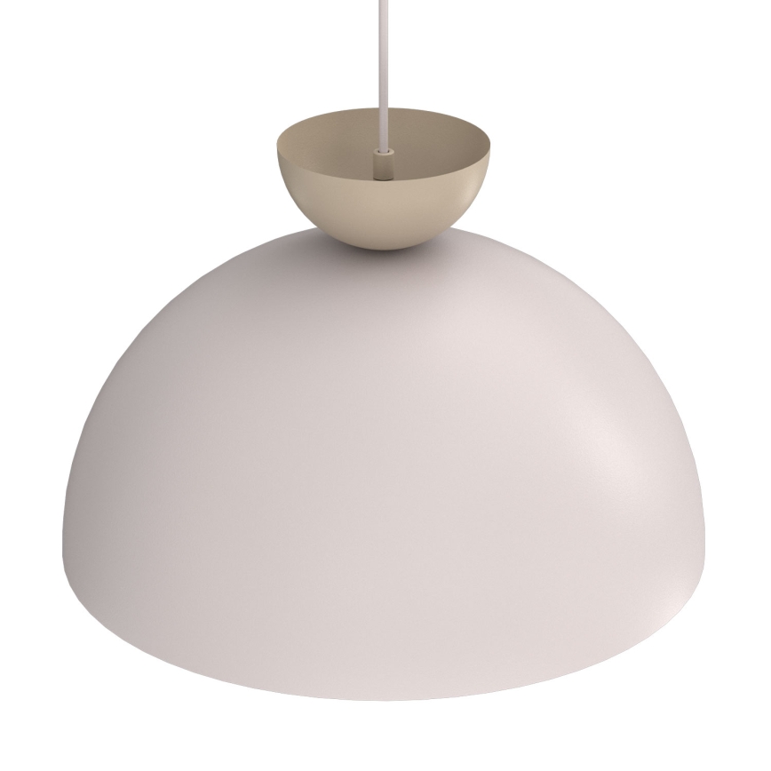 Lampada a sospensione NEVIS con cavo 1xE27/15W/230V Ø 38 cm crema