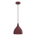 Lampada a sospensione NOAK CLASSIC su cavo 1xE27/15W/230V bordeaux