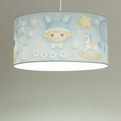 Lampada a sospensione per cameretta KIDS ROOM 1xE27/60W/230V Ø 40 cm astronauta