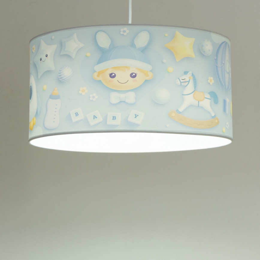 Lampada a sospensione per cameretta KIDS ROOM 1xE27/60W/230V Ø 40 cm astronauta