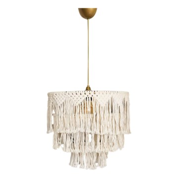 Lampada a sospensione RIMINI 1xE27/40W/230V Crema