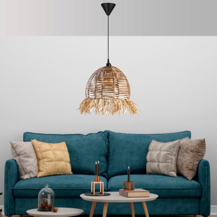 Lampada a sospensione RUYO 1xE27/40W/230V marrone