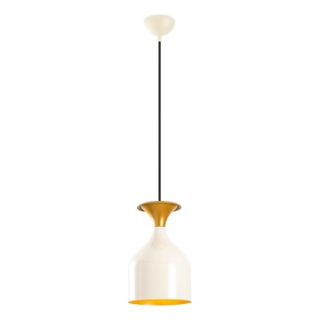 Lampada a sospensione SIVANI 1xE27/40W/230V bianco/ramato