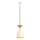 Lampada a sospensione SIVANI 1xE27/40W/230V bianco/ramato