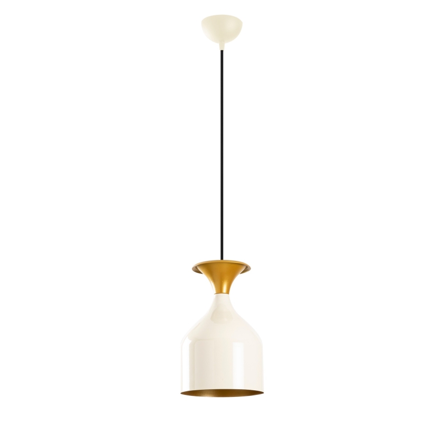 Lampada a sospensione SIVANI 1xE27/40W/230V bianco/ramato