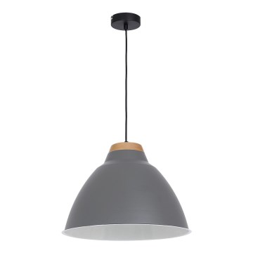 Lampada a sospensione SKAL 1xE27/60W grigio