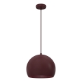 Lampada a sospensione SOOL 1xE27/15W/230V Ø 27 cm bordeaux
