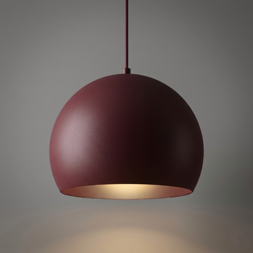 Lampada a sospensione SOOL 1xE27/15W/230V Ø 27 cm bordeaux