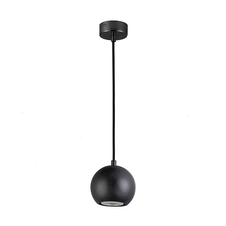 Lampada a sospensione su cavo 1xGU10/10W/230V Ø 11 cm legno massello/frassino