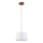 Lampada a sospensione su cavo AIDA 1xE27/60W/230V Ø 25 cm rovere/marrone/bianco