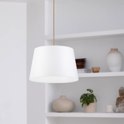 Lampada a sospensione su cavo AIDA 1xE27/60W/230V Ø 25 cm rovere/marrone/bianco