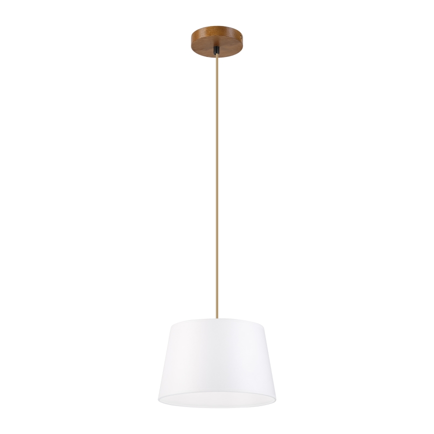 Lampada a sospensione su cavo AIDA 1xE27/60W/230V Ø 25 cm rovere/marrone/bianco