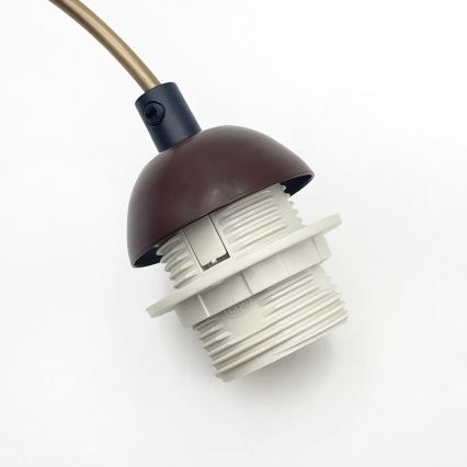 Lampada a sospensione su cavo AIDA 1xE27/60W/230V Ø 25 cm rovere/marrone/bianco