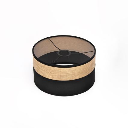 Lampada a sospensione su cavo ALBA 1xE27/15W/230V diam. 25 cm nero/marrone