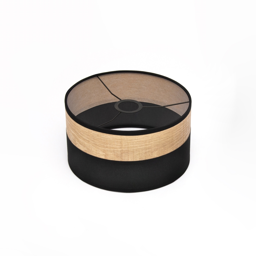 Lampada a sospensione su cavo ALBA 1xE27/15W/230V diam. 25 cm nero/marrone