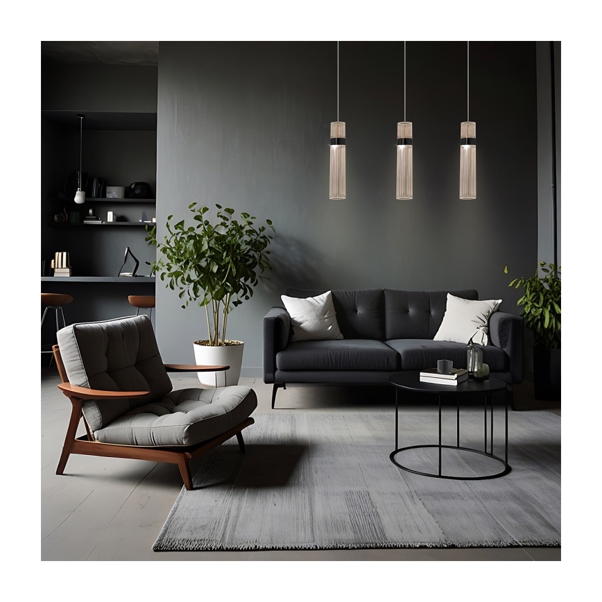 Lampada a sospensione su cavo AMBIENTE 3xLED/6W/230V 3000/4000/6000K nero