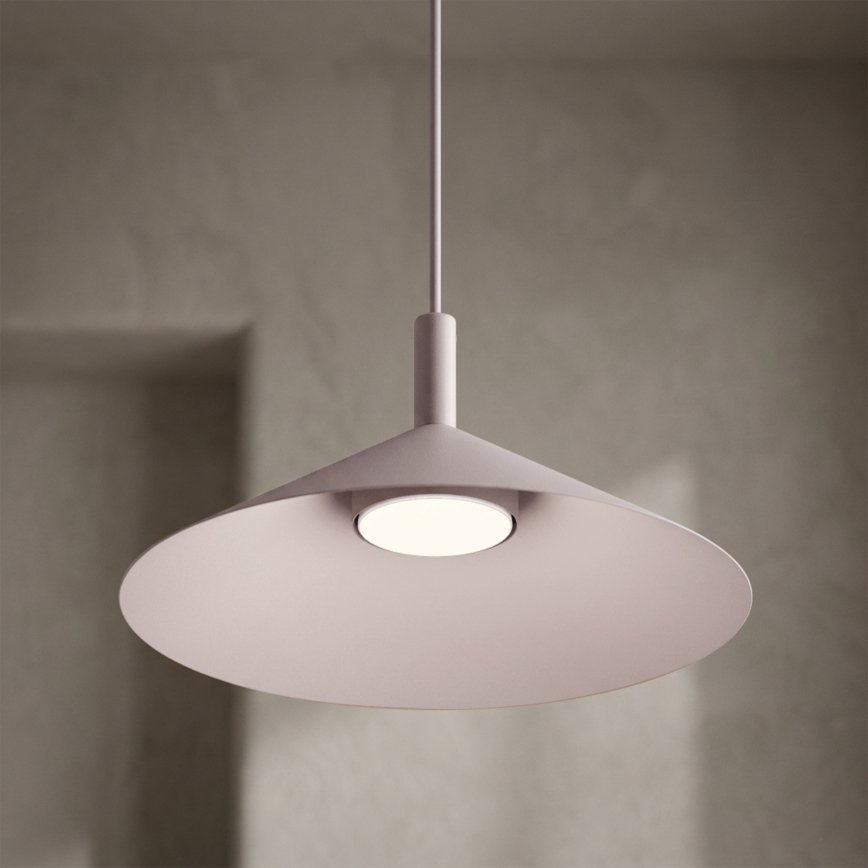 Lampada a sospensione su cavo ANEGA 1xGX53/15W/230V Ø 30 cm crema