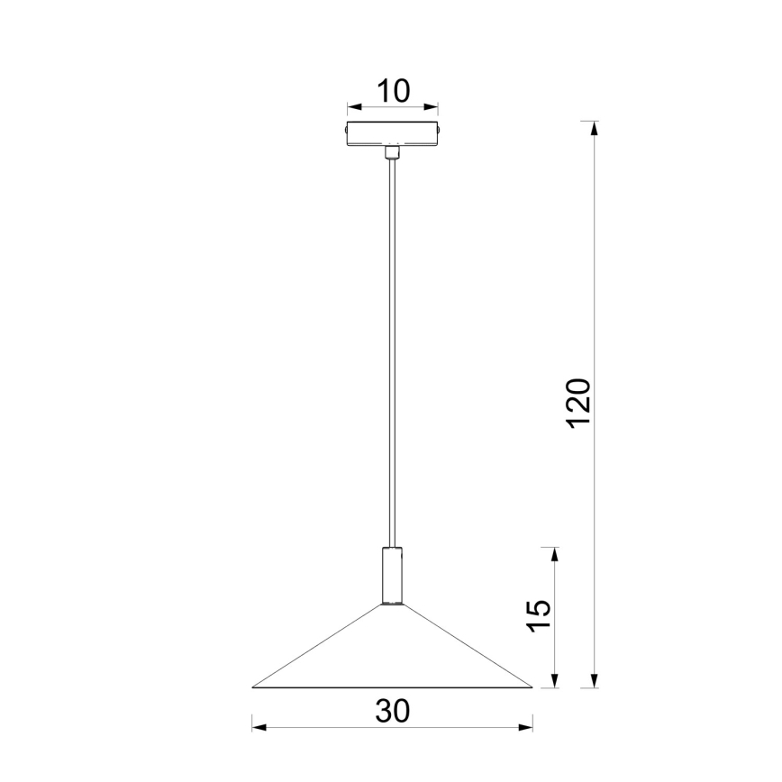 Lampada a sospensione su cavo ANEGA 1xGX53/15W/230V Ø 30 cm crema