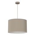 Lampada a sospensione su cavo ARDEN 1xE27/15W/230V Ø 40 cm beige