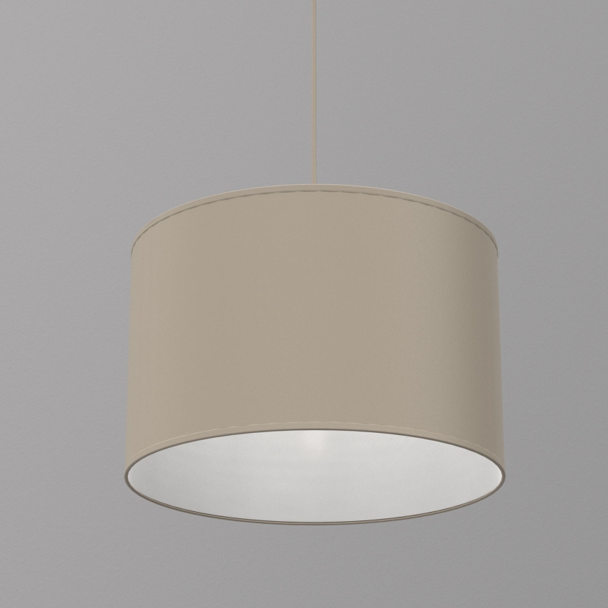 Lampada a sospensione su cavo ARDEN 1xE27/15W/230V Ø 40 cm beige