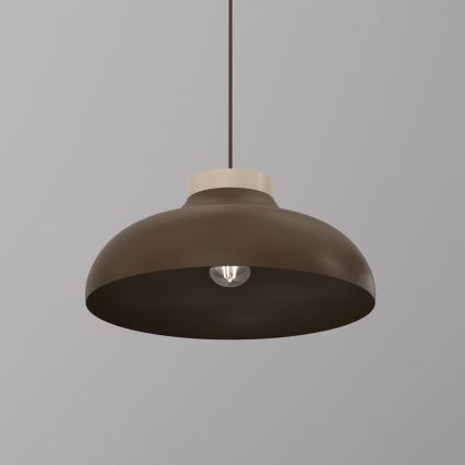 Lampada a sospensione su cavo BASCA 1xE27/15W/230V marrone/beige