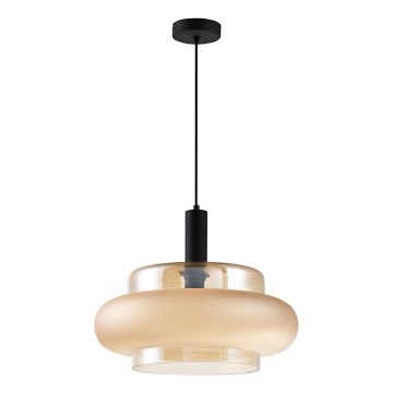 Lampada a sospensione su cavo BRIZI 1xE27/40W/230V beige/fumé