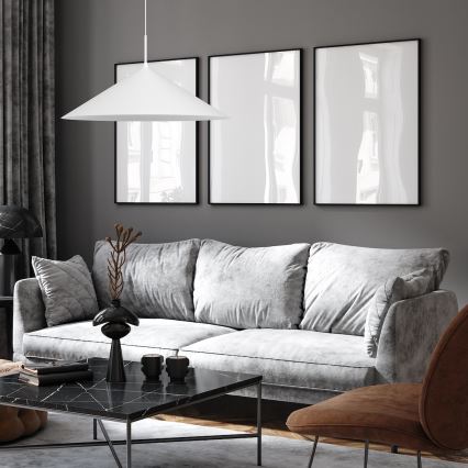 Lampada a sospensione su cavo CAPITAL 1xGX53/15W/230V, Ø 60 cm, bianco