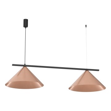 Lampada a sospensione su cavo CAPITAL 2xGX53/15W/230V oro rosa