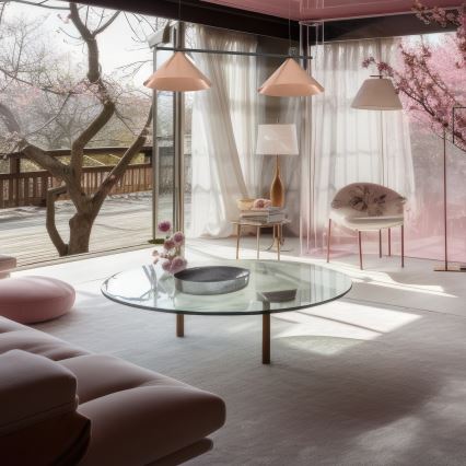 Lampada a sospensione su cavo CAPITAL 2xGX53/15W/230V oro rosa