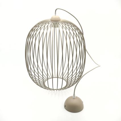 Lampada a sospensione su cavo DESTELLO 1xE27/15W/230V Ø 33 cm beige