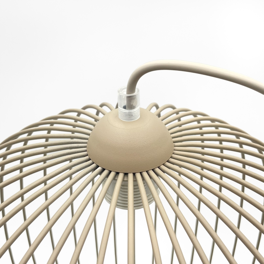 Lampada a sospensione su cavo DESTELLO 1xE27/15W/230V Ø 33 cm beige