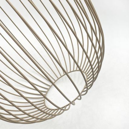 Lampada a sospensione su cavo DESTELLO 1xE27/15W/230V Ø 33 cm beige