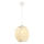 Lampada a sospensione su cavo DRUM 1xE27/60W/230V crema