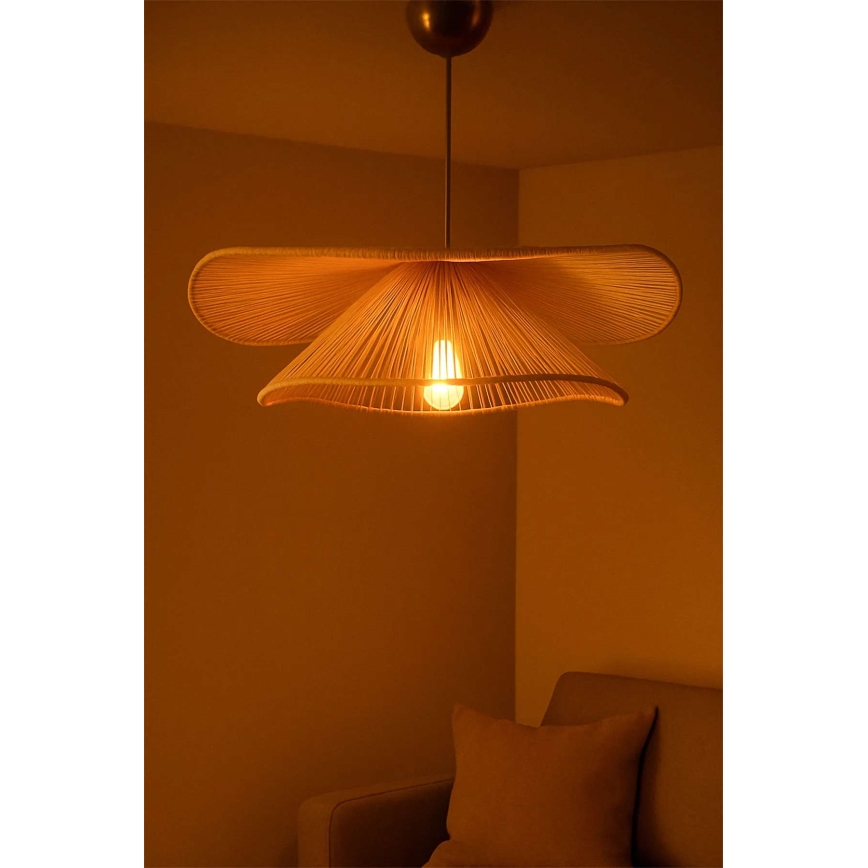 Lampada a sospensione su cavo DUVELA 1xE27/40W/230V beige
