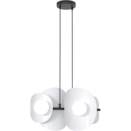 Lampada a sospensione su cavo ELEMENTI 4xG9/8W/230V grigio