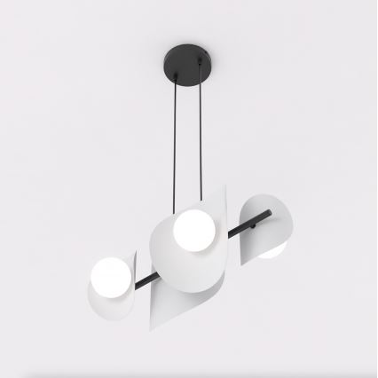 Lampada a sospensione su cavo ELEMENTI 4xG9/8W/230V grigio