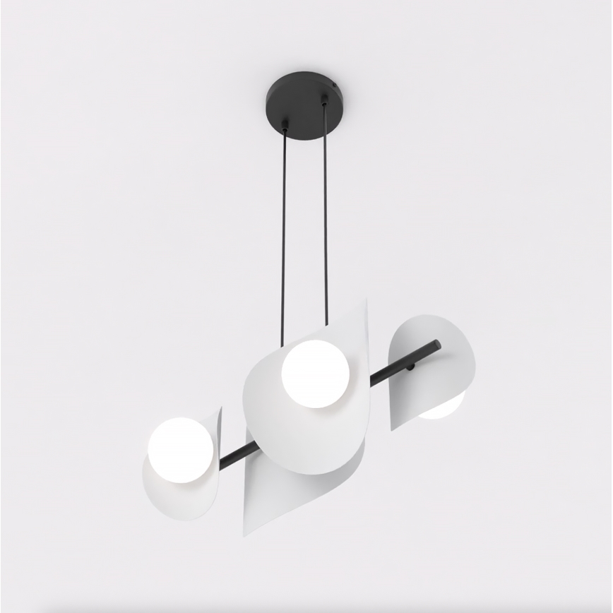 Lampada a sospensione su cavo ELEMENTI 4xG9/8W/230V grigio