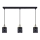 Lampada a sospensione su cavo ELEN 3xE27/35W/230V nero/oro