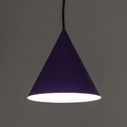 Lampada a sospensione su cavo ETNA 1xE27/15W/230V Ø 18,5 cm viola