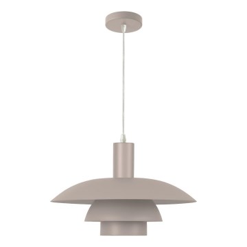 Lampada a sospensione su cavo FERRO 1xE27/15W/230V grigio