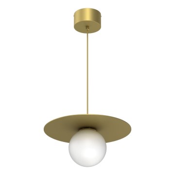 Lampada a sospensione su cavo FLAT 1xE27/15W/230V, dorata