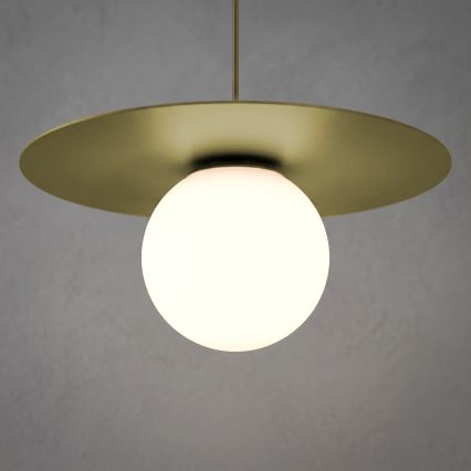 Lampada a sospensione su cavo FLAT 1xE27/15W/230V, dorata