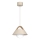 Lampada a sospensione su cavo FUNDA 1xE27/15W/230V beige