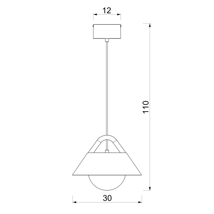 Lampada a sospensione su cavo FUNDA 1xE27/15W/230V beige