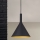Lampada a sospensione su cavo GUNDA 1xE27/60W/230V Ø 25 cm nero/oro