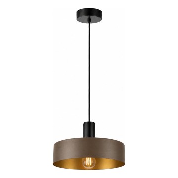Lampada a sospensione su cavo HAKI 1xE27/60W/230V marrone/nero