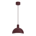 Lampada a sospensione su cavo HANDA 1xE27/15W/230V borgogna