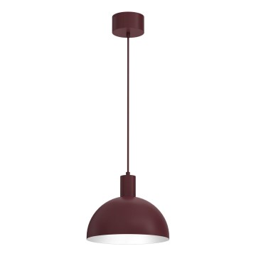 Lampada a sospensione su cavo HANDA 1xE27/15W/230V borgogna