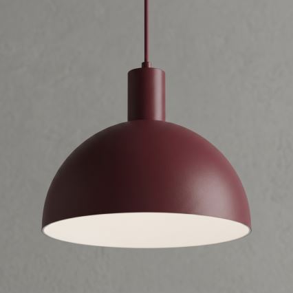 Lampada a sospensione su cavo HANDA 1xE27/15W/230V borgogna