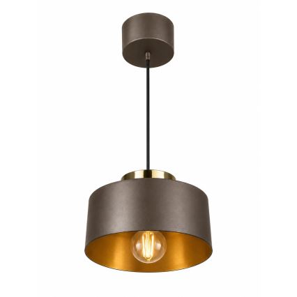 Lampada a sospensione su cavo IGNIA 1xE27/60W/230V marrone/oro